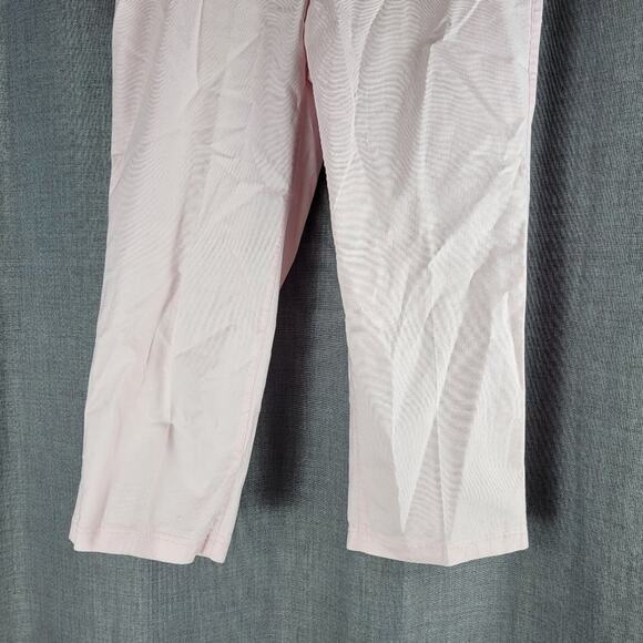 Tommy Bahama Straight Leg Cropped Pants Pink Size 6 - Picture 3 of 5